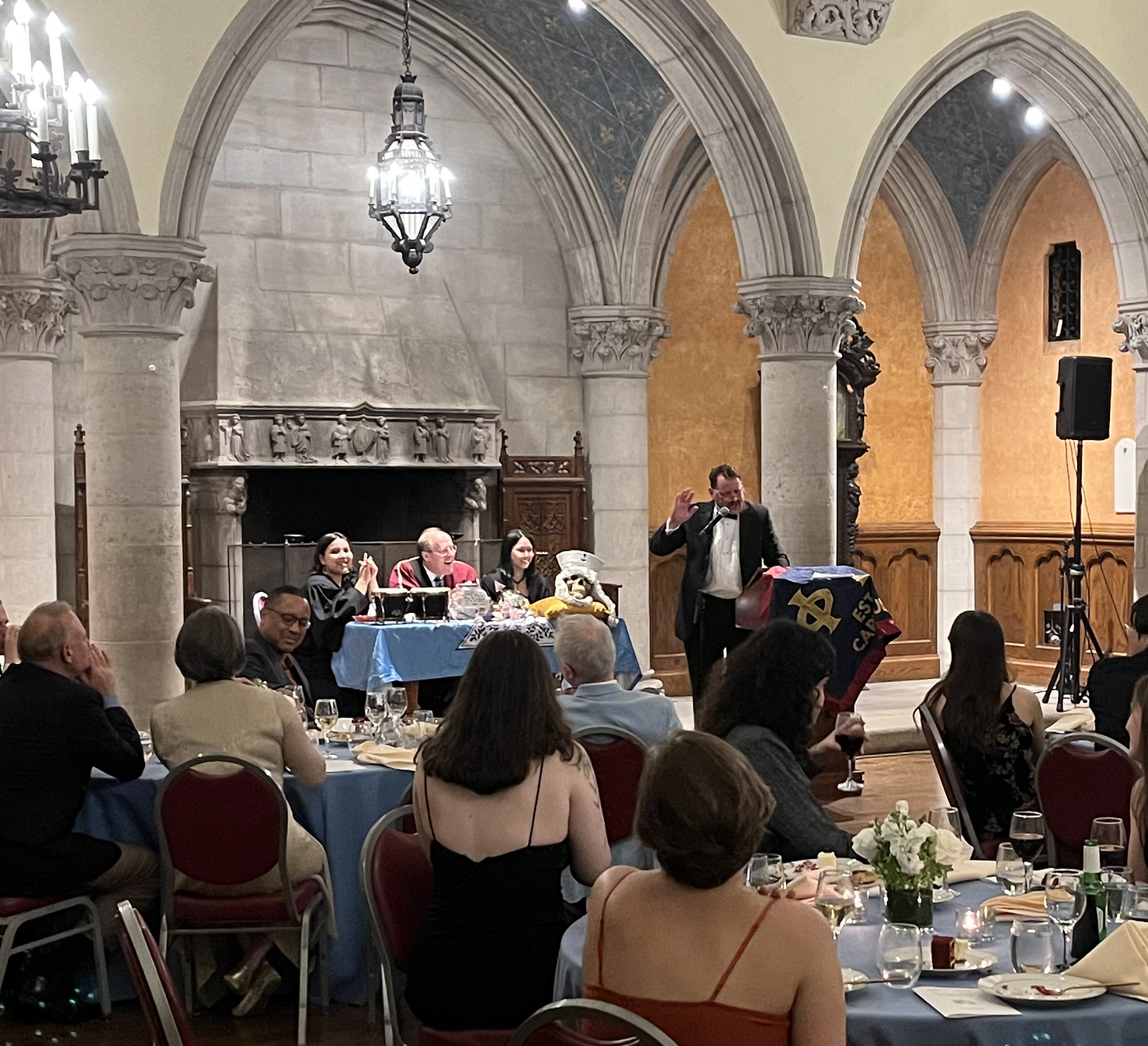 The Philolexian Society at table, Annual Dinner 2024